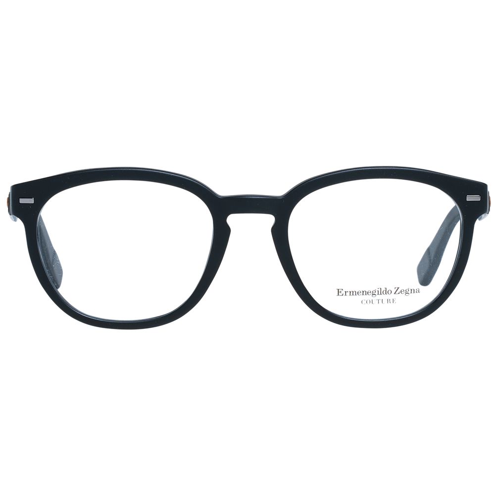 Ermenegildo Zegna Black Plastic Glasses (Frames) - Luxe Nova