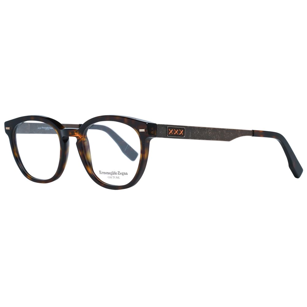 Ermenegildo Zegna Brown Plastic Glasses (Frames) - Luxe Nova