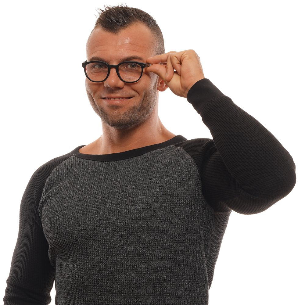 Ermenegildo Zegna Black Plastic Glasses (Frames) - Luxe Nova