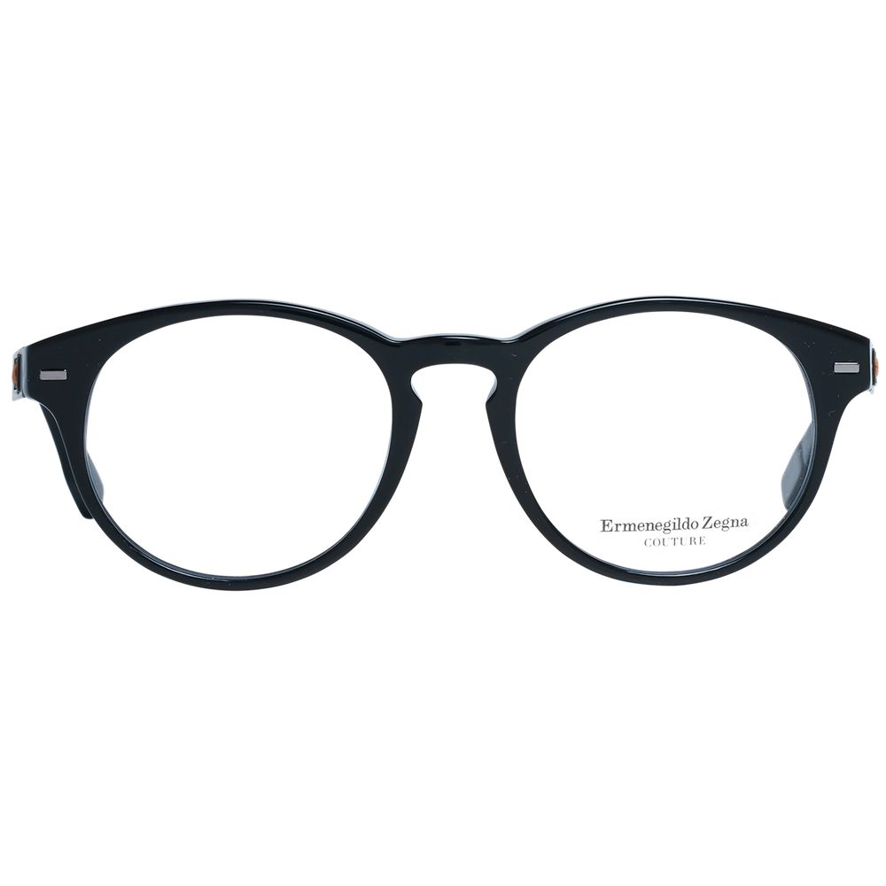 Ermenegildo Zegna Black Plastic Glasses (Frames) - Luxe Nova