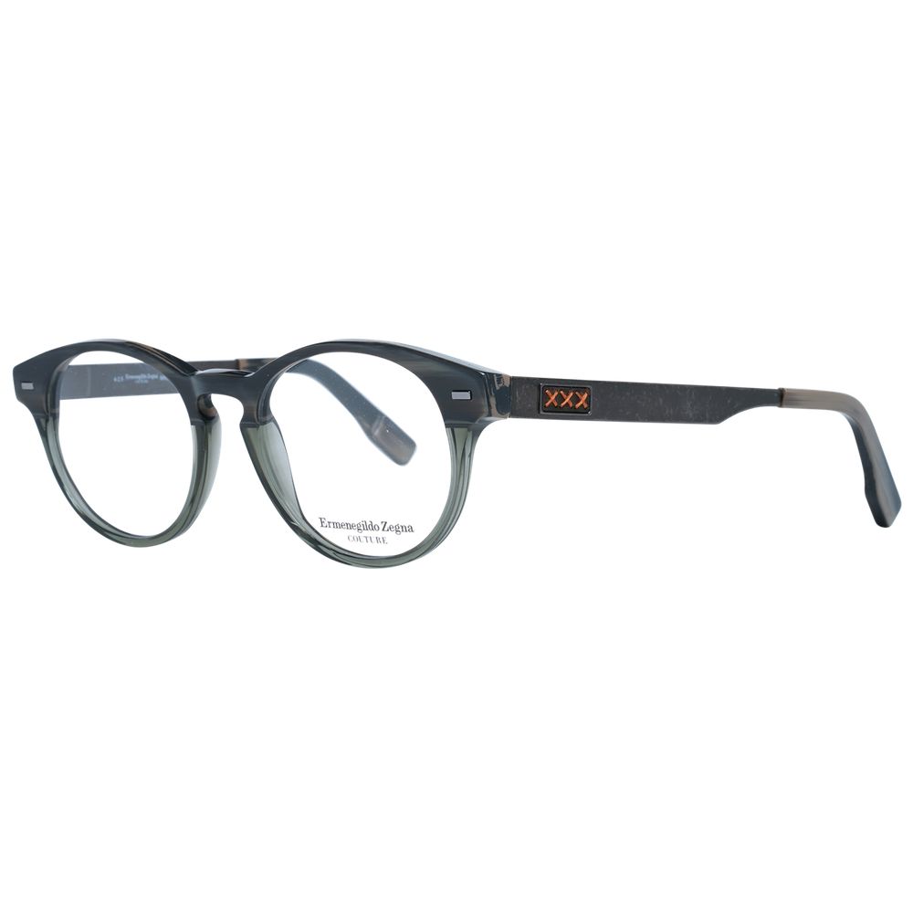 Ermenegildo Zegna Gray Plastic Glasses (Frames) - Luxe Nova