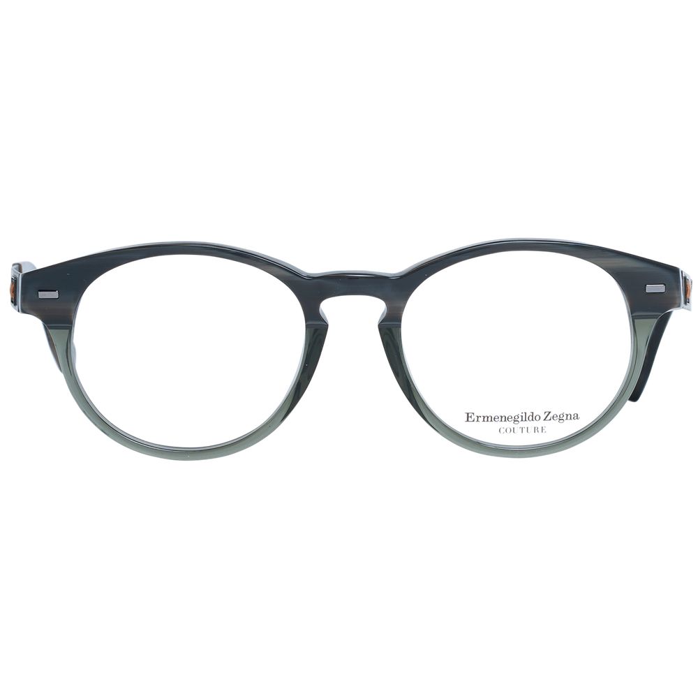 Ermenegildo Zegna Gray Plastic Glasses (Frames) - Luxe Nova