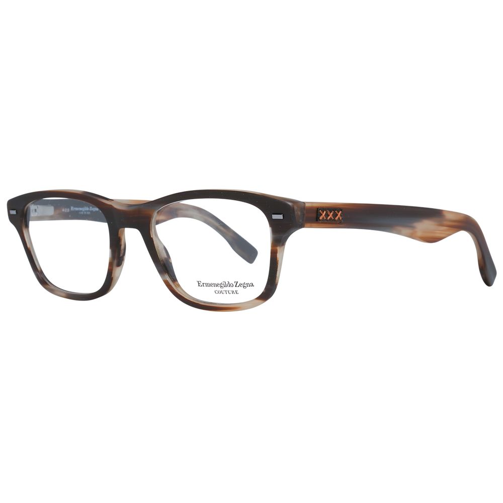 Ermenegildo Zegna Brown Plastic Glasses (Frames) - Luxe Nova
