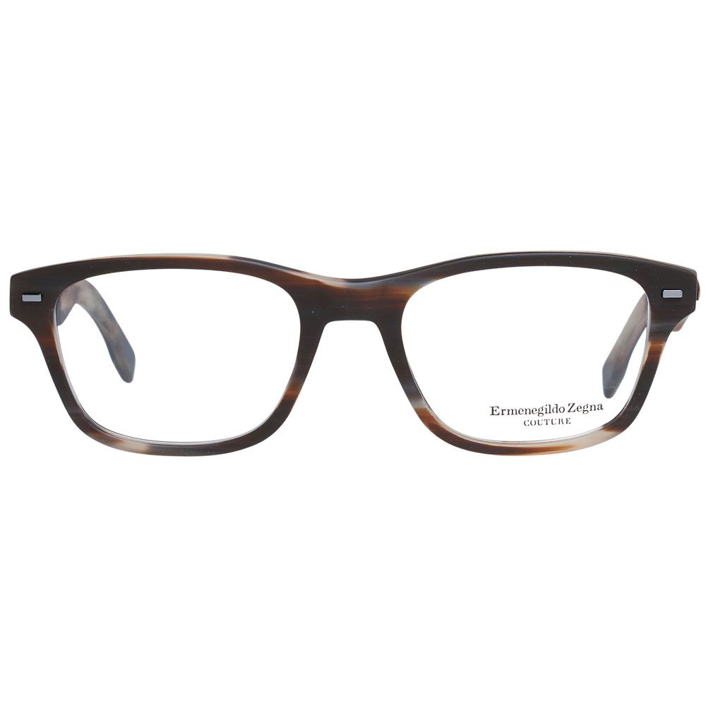 Ermenegildo Zegna Brown Plastic Glasses (Frames) - Luxe Nova