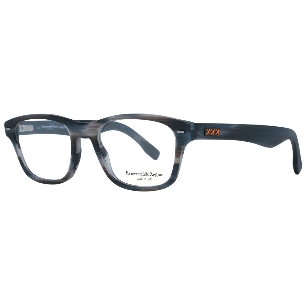 Ermenegildo Zegna Gray Plastic Glasses (Frames) - Luxe Nova