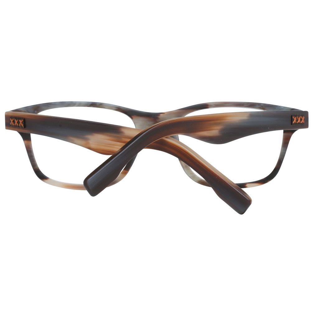 Ermenegildo Zegna Brown Plastic Glasses (Frames) - Luxe Nova