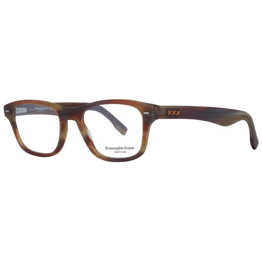 Ermenegildo Zegna Brown Plastic Glasses (Frames) - Luxe Nova