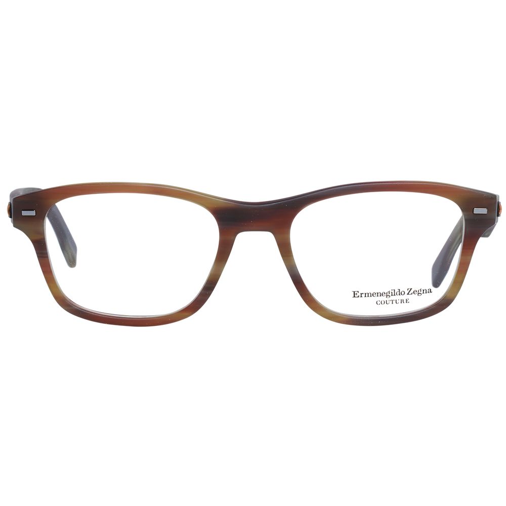 Ermenegildo Zegna Brown Plastic Glasses (Frames) - Luxe Nova