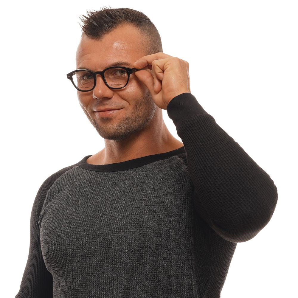Ermenegildo Zegna Brown Horn Glasses (Frames) - Luxe Nova