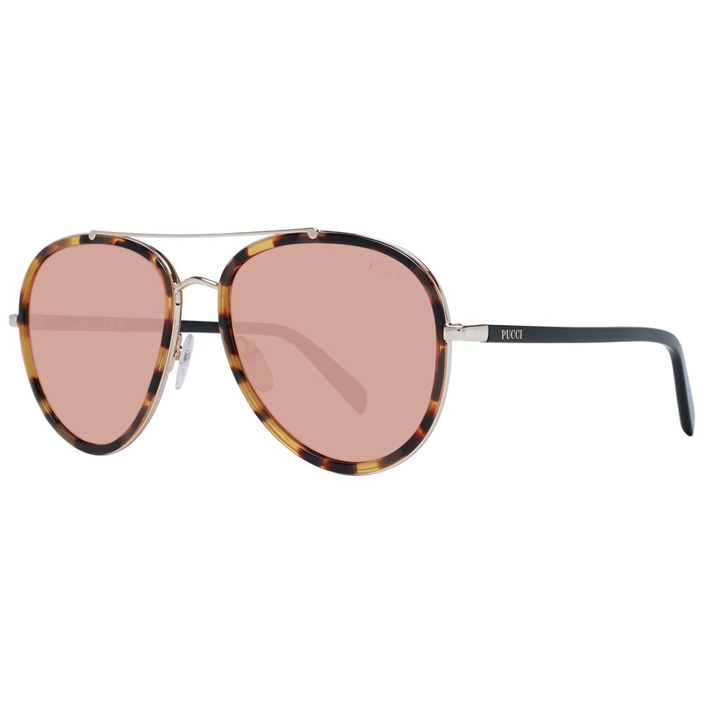 Emilio Pucci Brown Metal Sunglasses - Luxe Nova