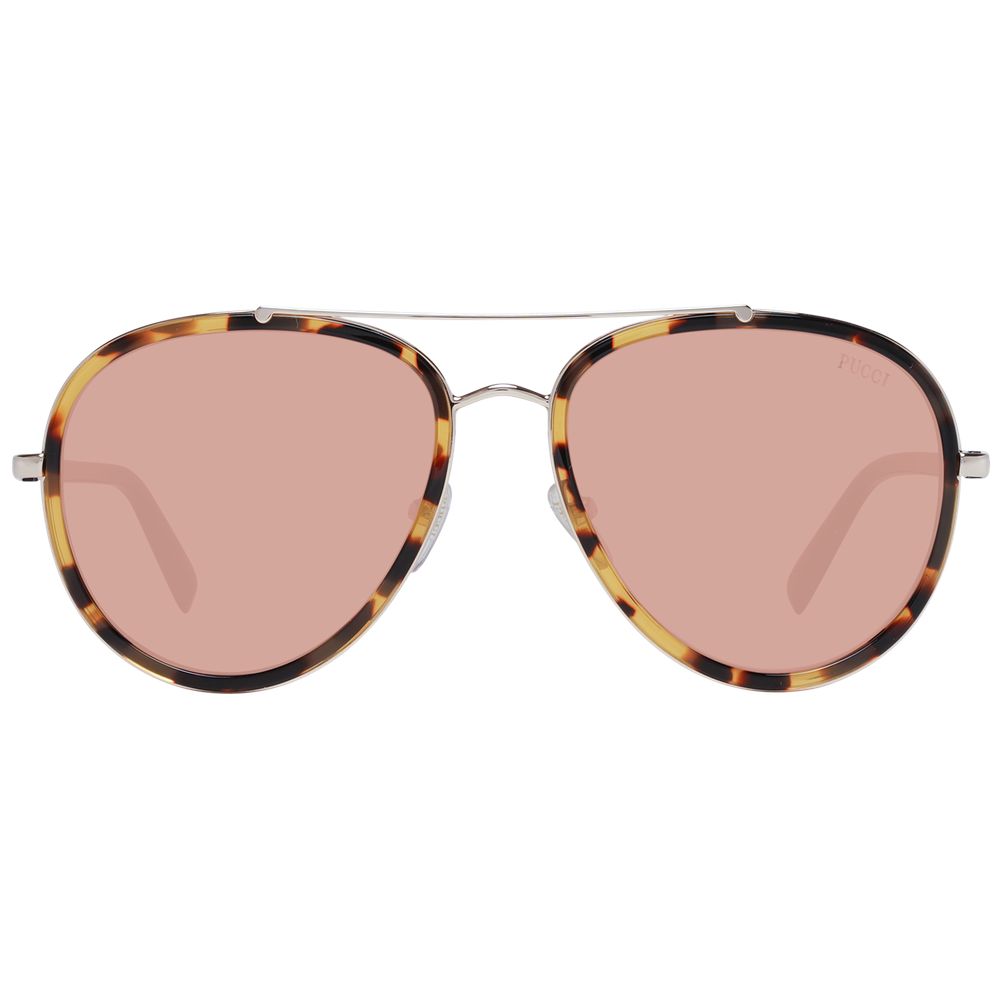 Emilio Pucci Brown Metal Sunglasses - Luxe Nova