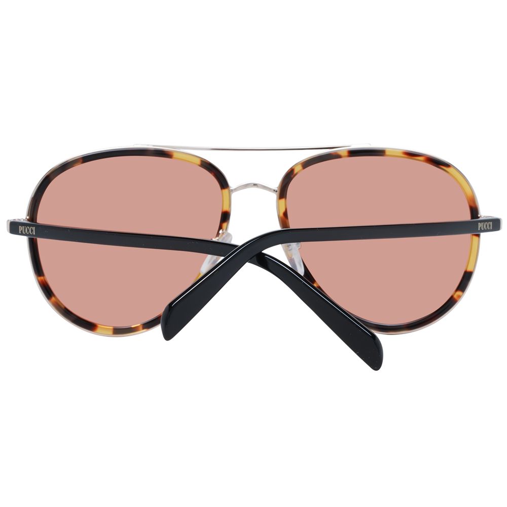 Emilio Pucci Brown Metal Sunglasses - Luxe Nova