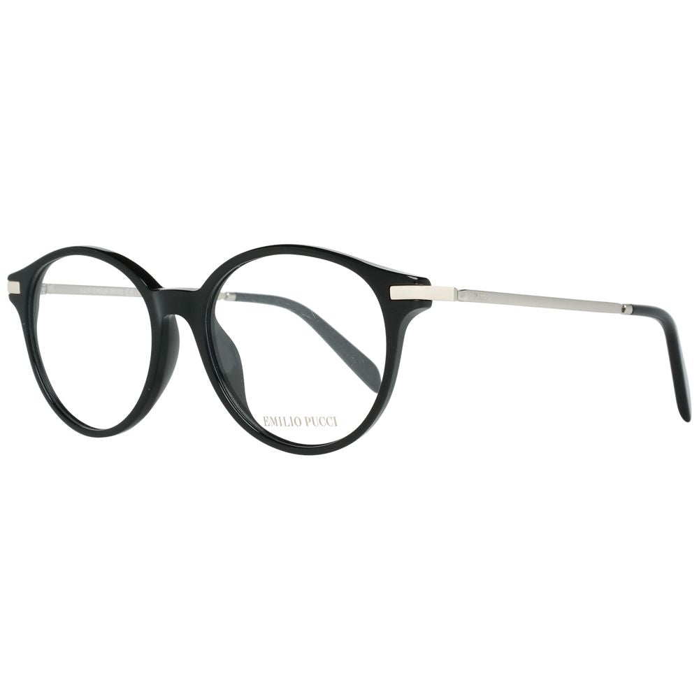 Emilio Pucci Black Metal & Plastic Glasses (Frames) - Luxe Nova
