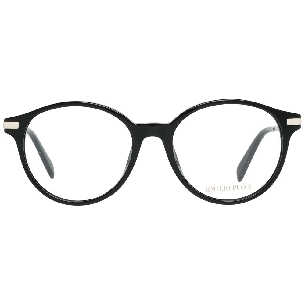 Emilio Pucci Black Metal & Plastic Glasses (Frames) - Luxe Nova