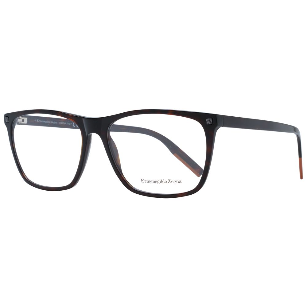 Ermenegildo Zegna Brown Plastic Glasses (Frames) - Luxe Nova