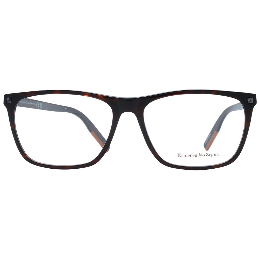 Ermenegildo Zegna Brown Plastic Glasses (Frames) - Luxe Nova