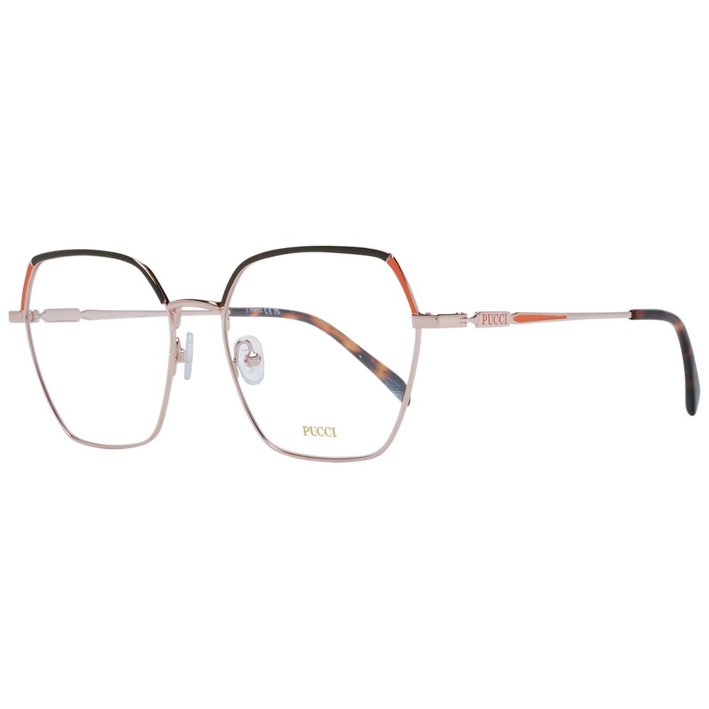 Emilio Pucci Rose Gold Metal Glasses (Frames) - Luxe Nova