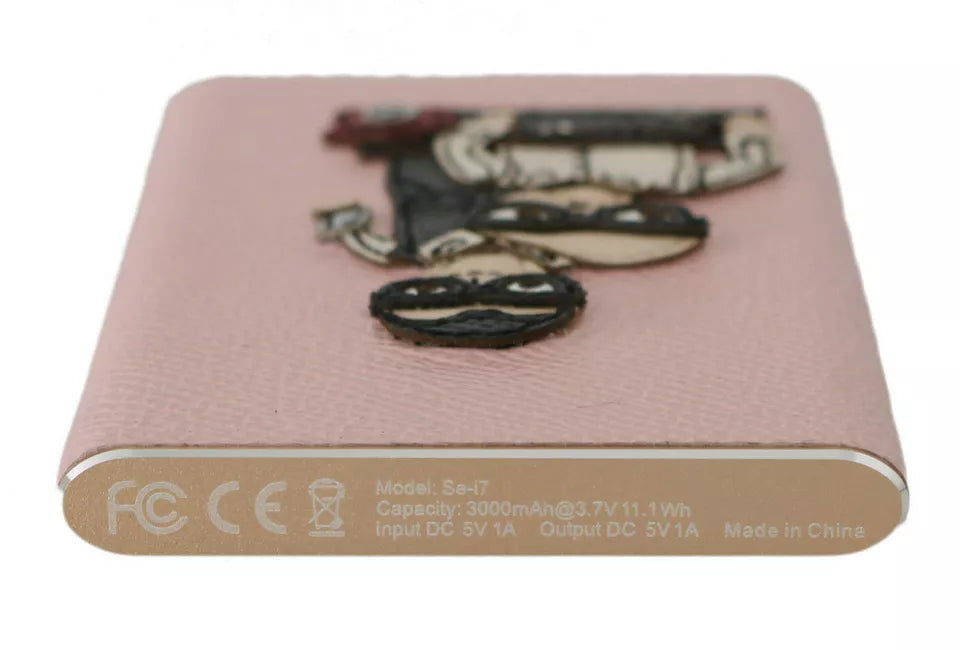 Dolce & Gabbana Charger USB Pink Leather #DGFAMILY Power Bank - Luxe Nova