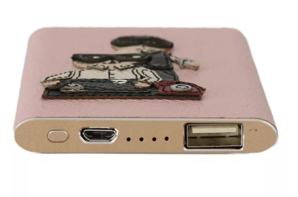 Dolce & Gabbana Charger USB Pink Leather #DGFAMILY Power Bank - Luxe Nova