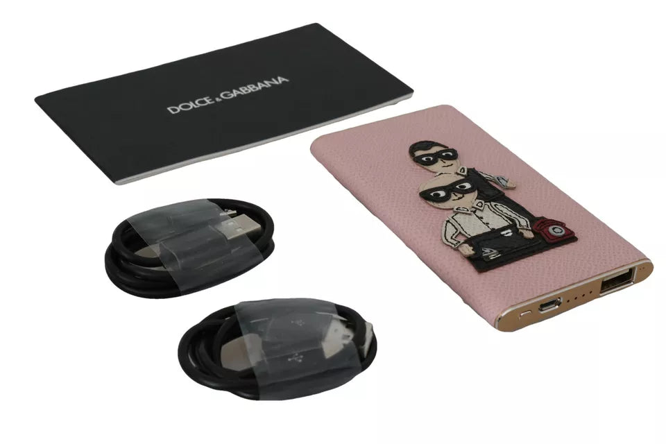 Dolce & Gabbana Charger USB Pink Leather #DGFAMILY Power Bank - Luxe Nova