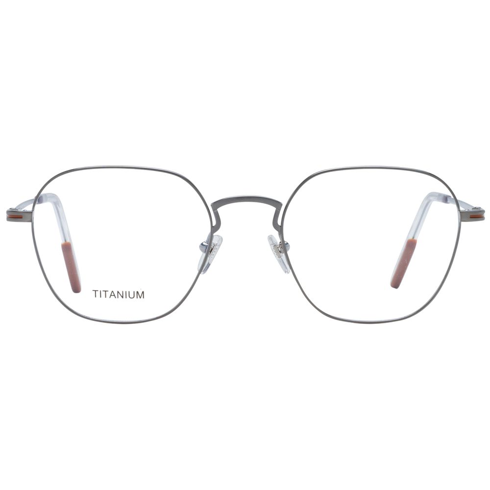 Ermenegildo Zegna Gray Titanium Glasses (Frames) - Luxe Nova