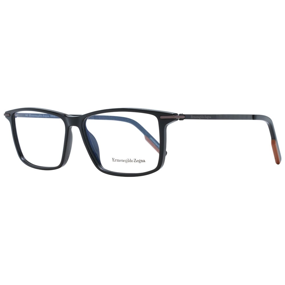 Ermenegildo Zegna Black Plastic Glasses (Frames) - Luxe Nova