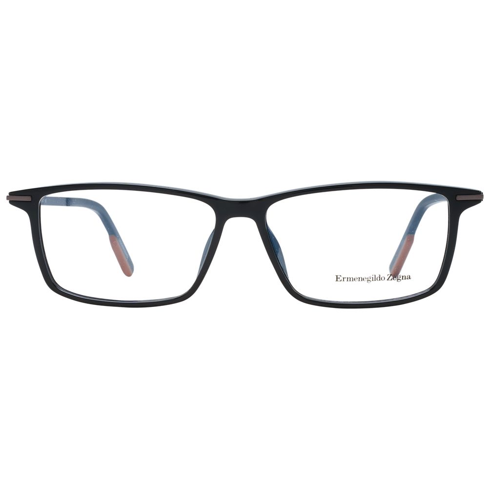 Ermenegildo Zegna Black Plastic Glasses (Frames) - Luxe Nova