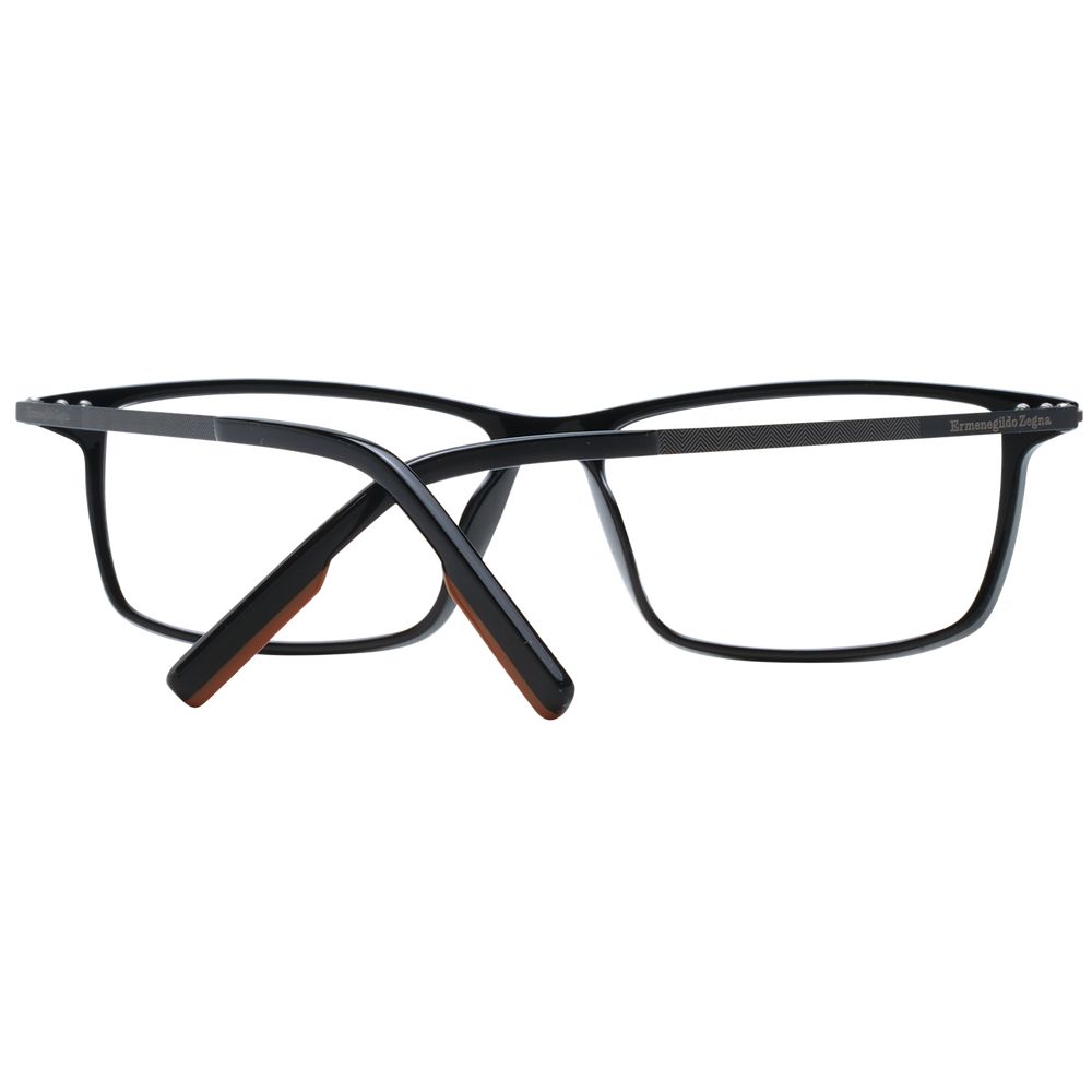 Ermenegildo Zegna Black Plastic Glasses (Frames) - Luxe Nova