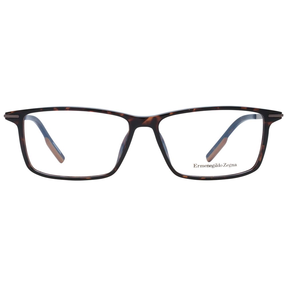 Ermenegildo Zegna Brown Plastic Glasses (Frames) - Luxe Nova
