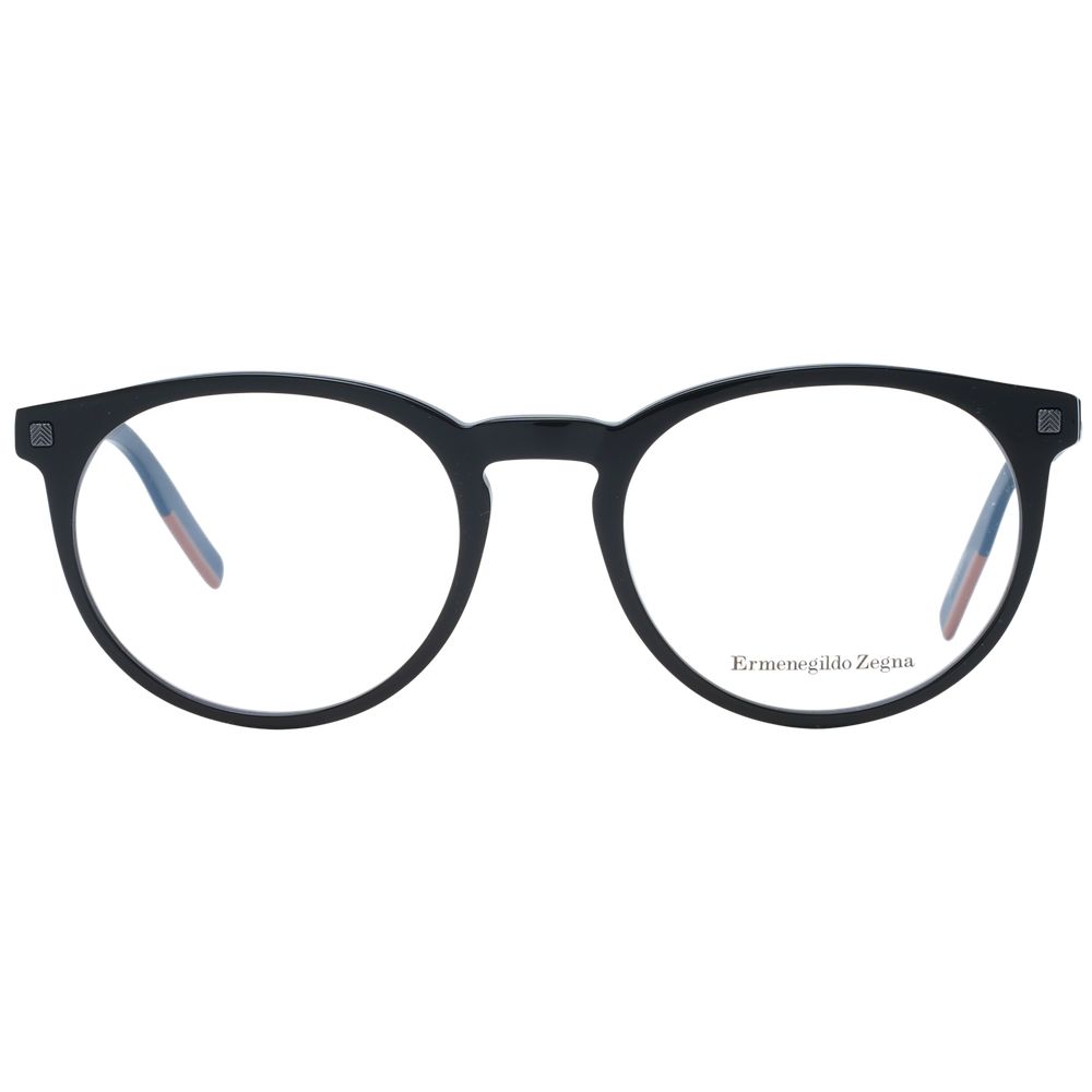 Ermenegildo Zegna Black Plastic Glasses (Frames) - Luxe Nova