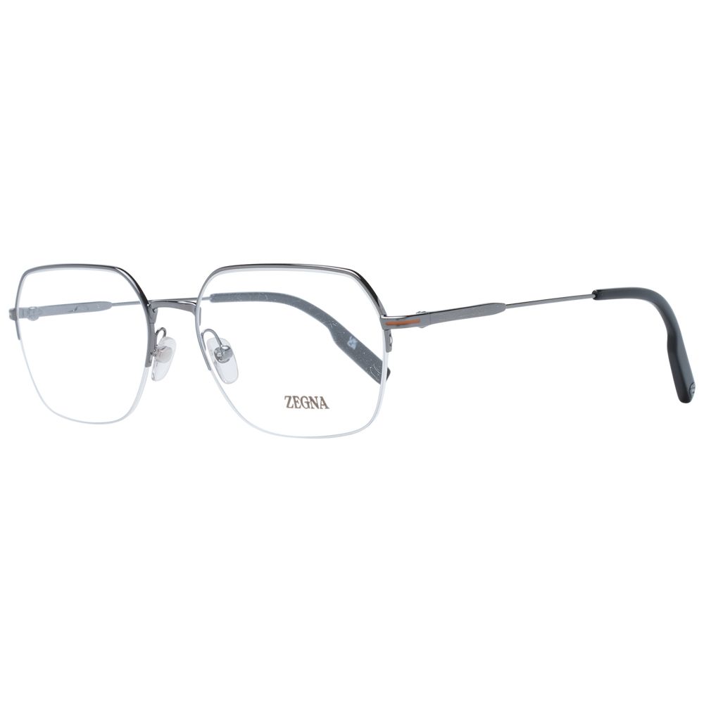Ermenegildo Zegna Gray Metal Glasses (Frames) - Luxe Nova