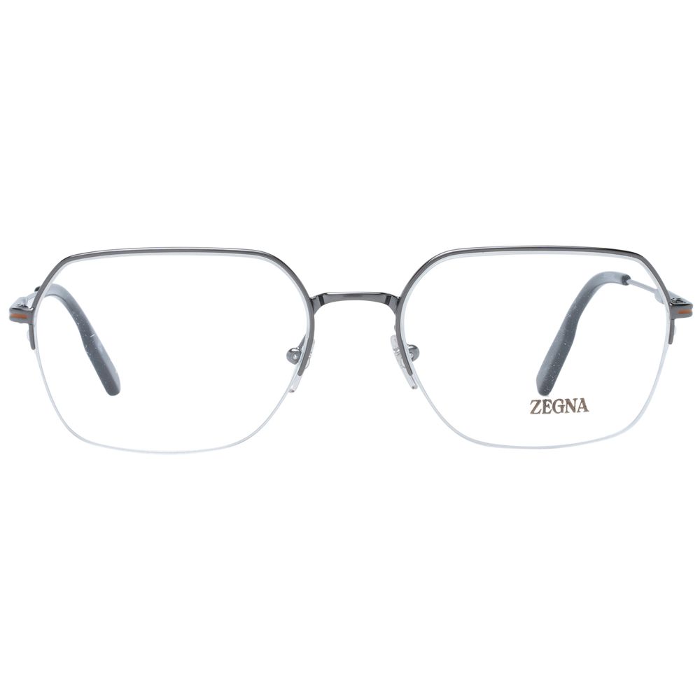 Ermenegildo Zegna Gray Metal Glasses (Frames) - Luxe Nova
