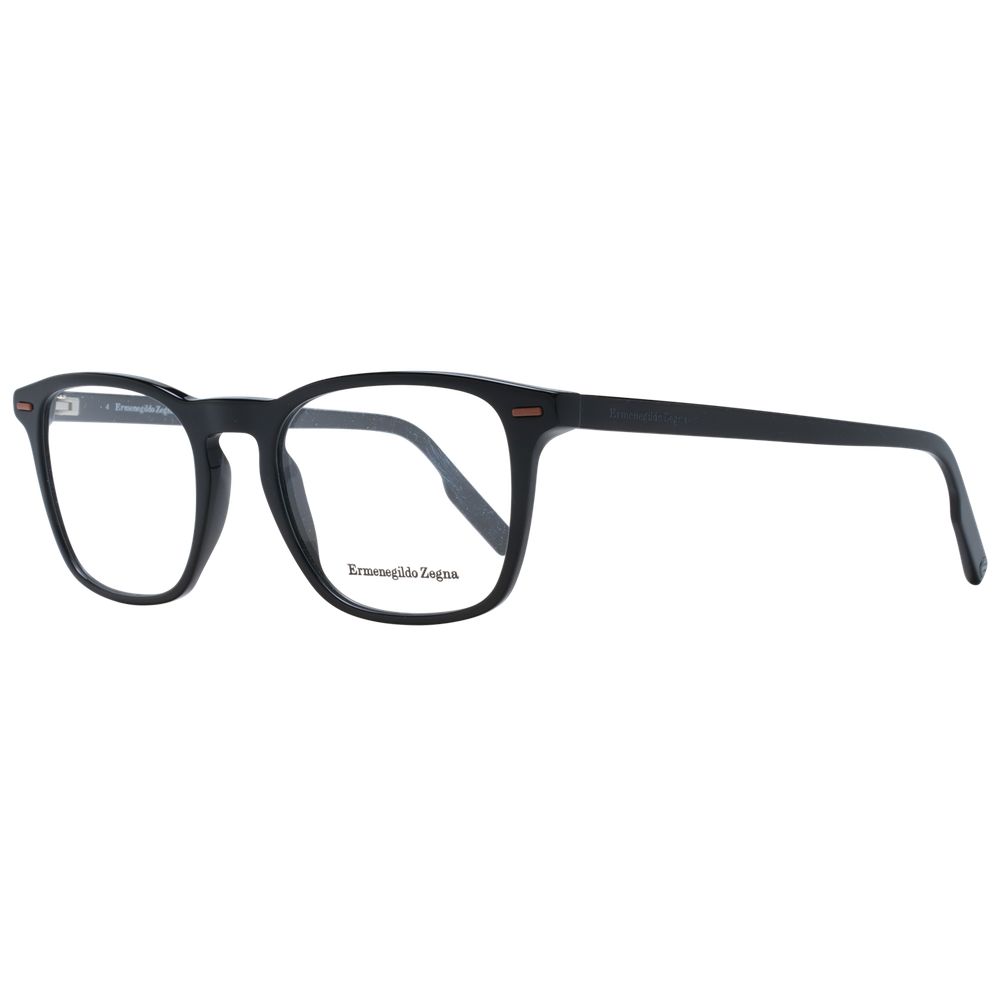 Ermenegildo Zegna Black Plastic Glasses (Frames) - Luxe Nova