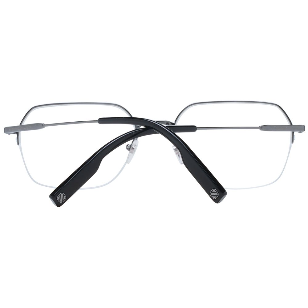 Ermenegildo Zegna Gray Metal Glasses (Frames) - Luxe Nova