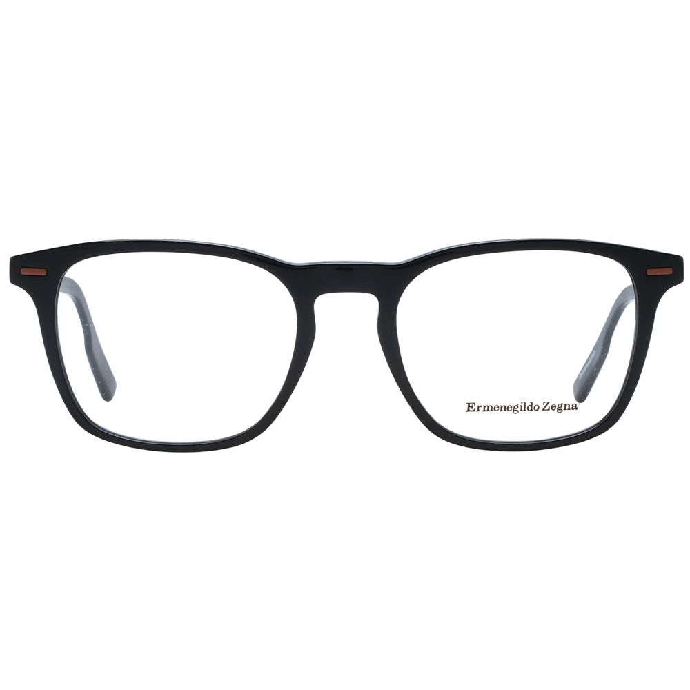 Ermenegildo Zegna Black Plastic Glasses (Frames) - Luxe Nova