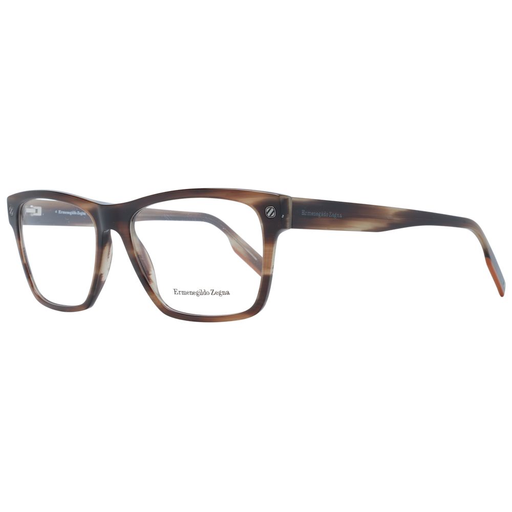 Ermenegildo Zegna Brown Plastic Glasses (Frames) - Luxe Nova