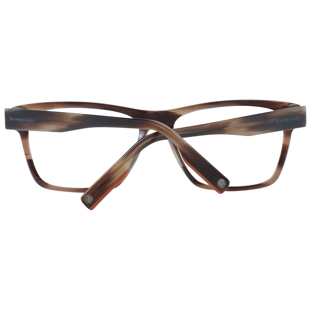 Ermenegildo Zegna Brown Plastic Glasses (Frames) - Luxe Nova