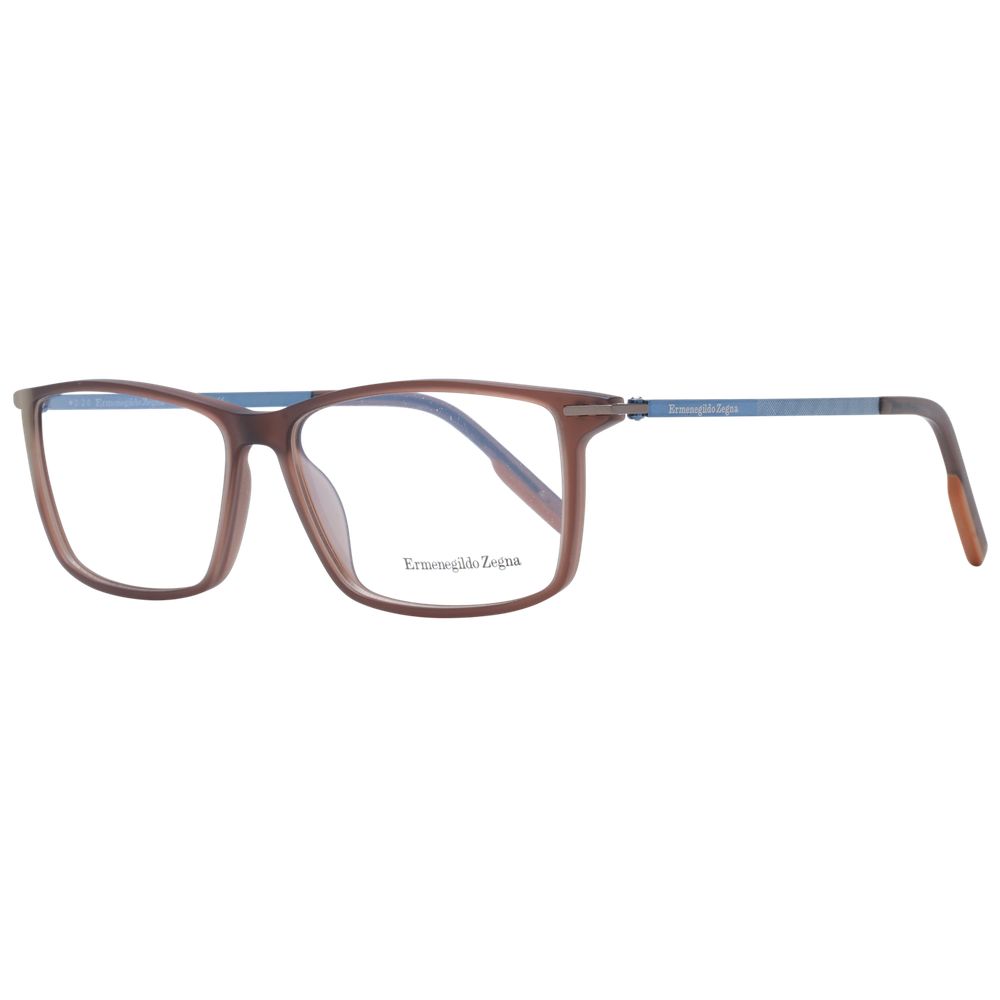 Ermenegildo Zegna Brown Plastic Glasses (Frames) - Luxe Nova