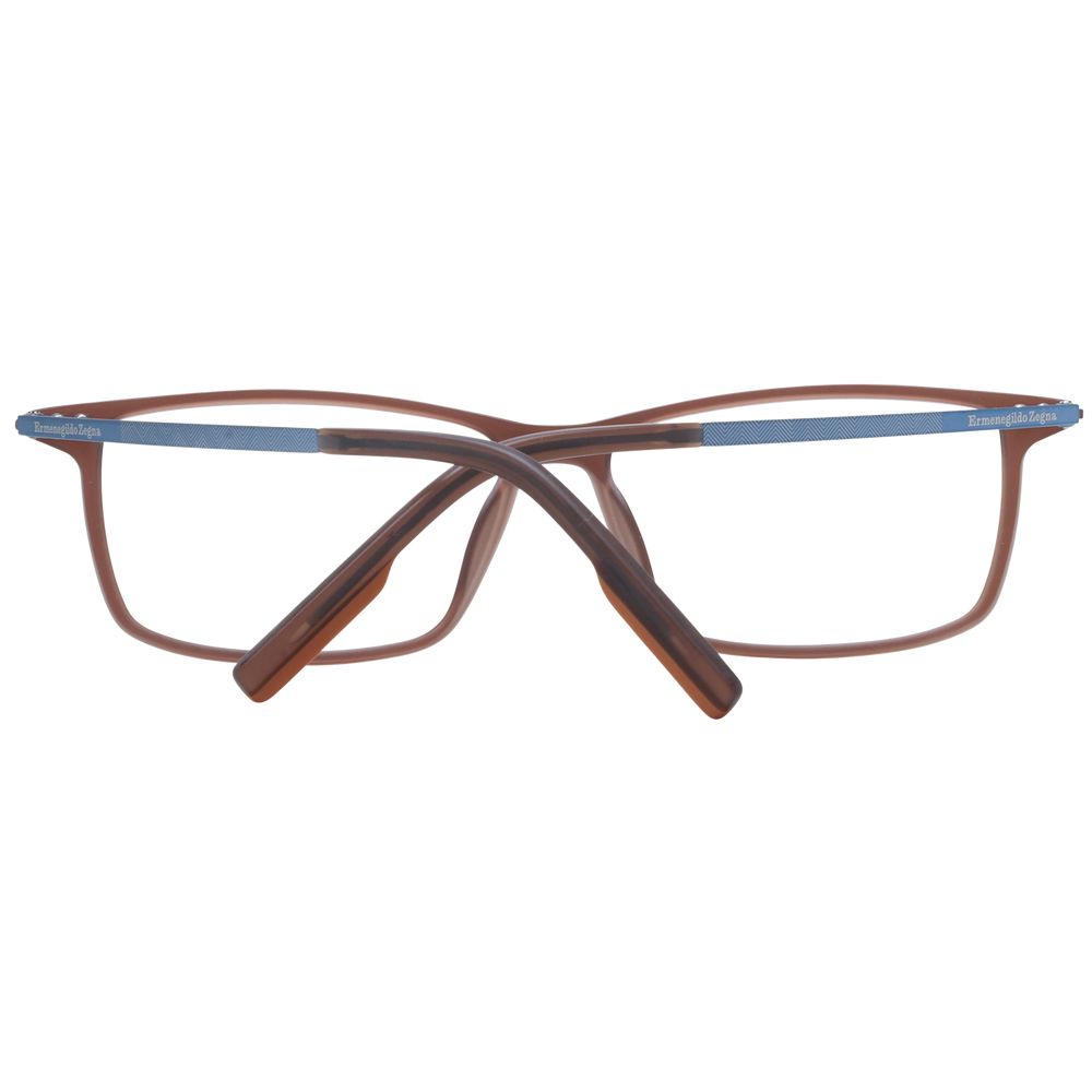 Ermenegildo Zegna Brown Plastic Glasses (Frames) - Luxe Nova