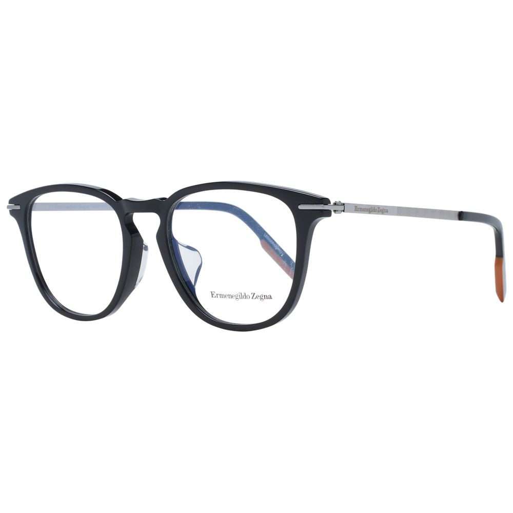 Ermenegildo Zegna Black Plastic Glasses (Frames) - Luxe Nova