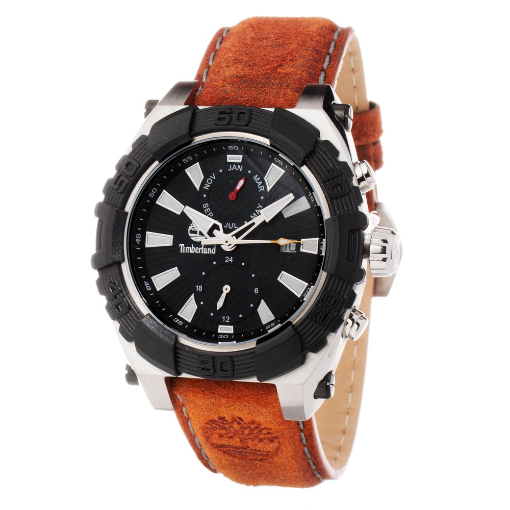 Timberland Brown Leather Sport Watch - Luxe Nova