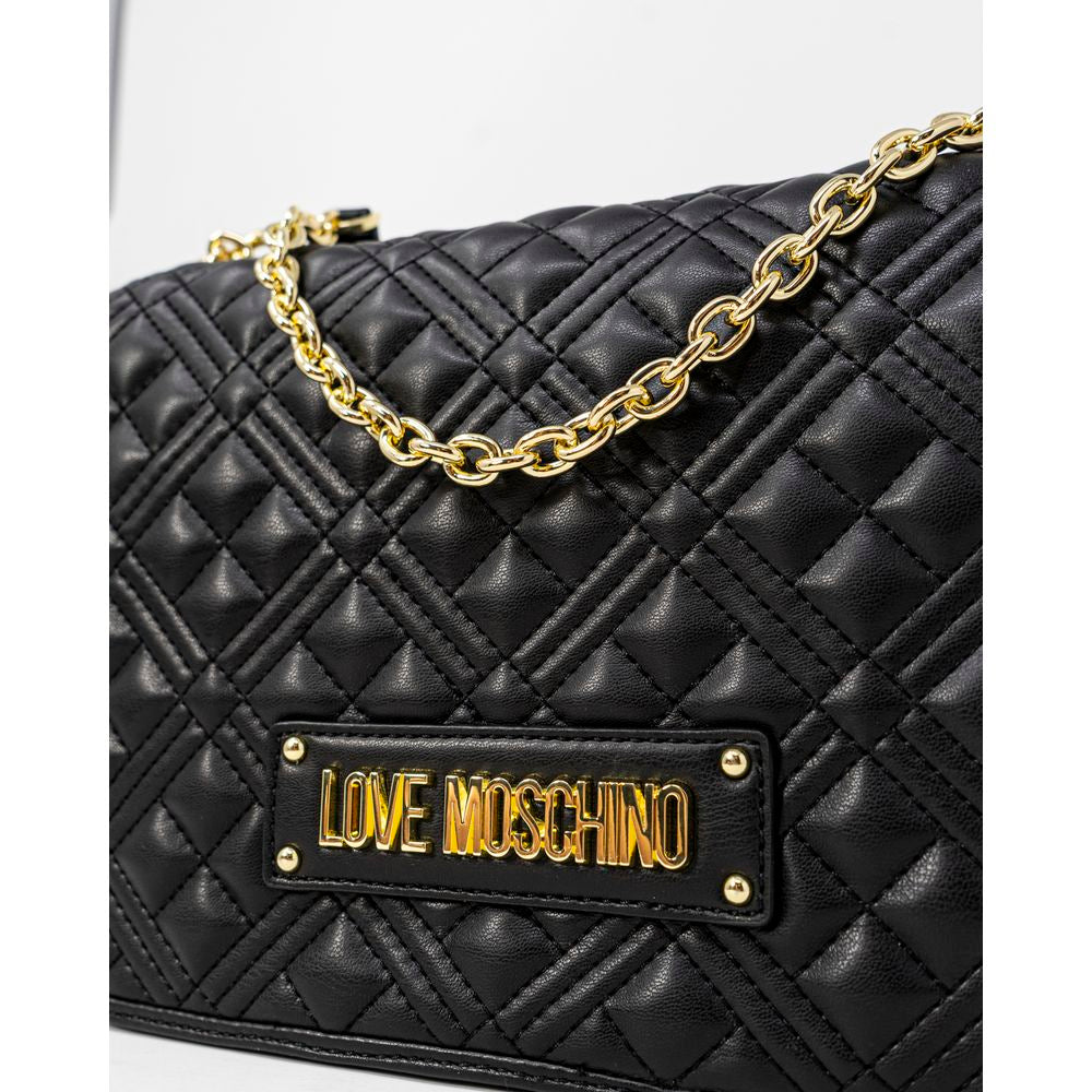 Love Moschino Black Polyethylene Handbag - Luxe Nova