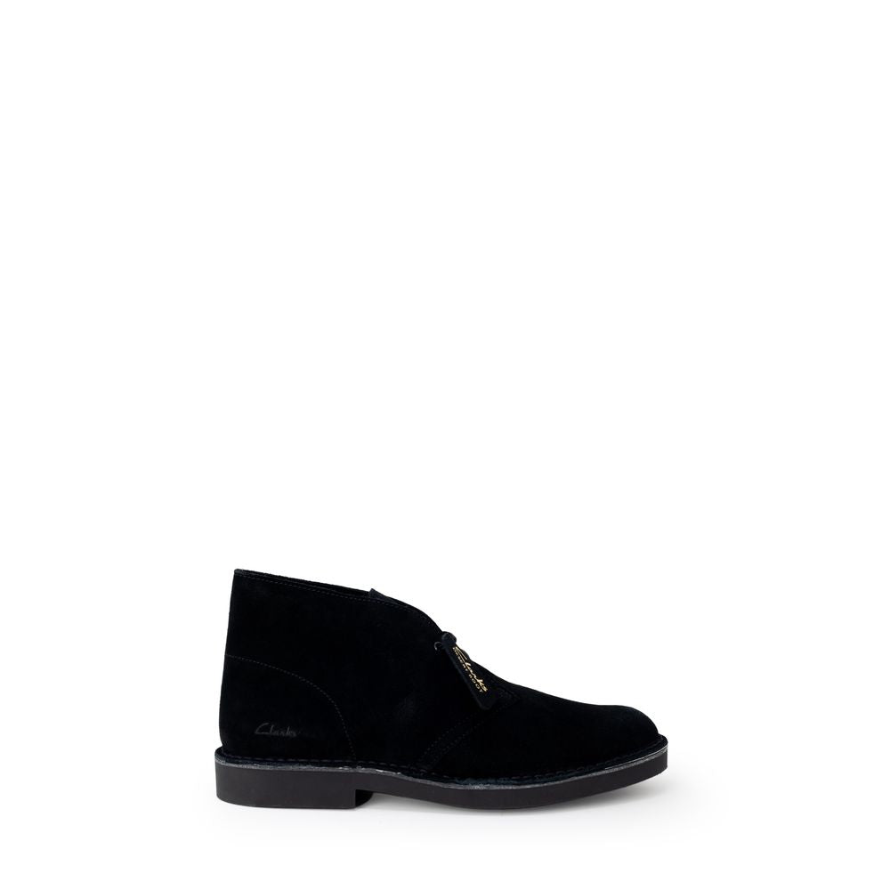 Clarks Black Leather Lace-Up Boots - Luxe Nova