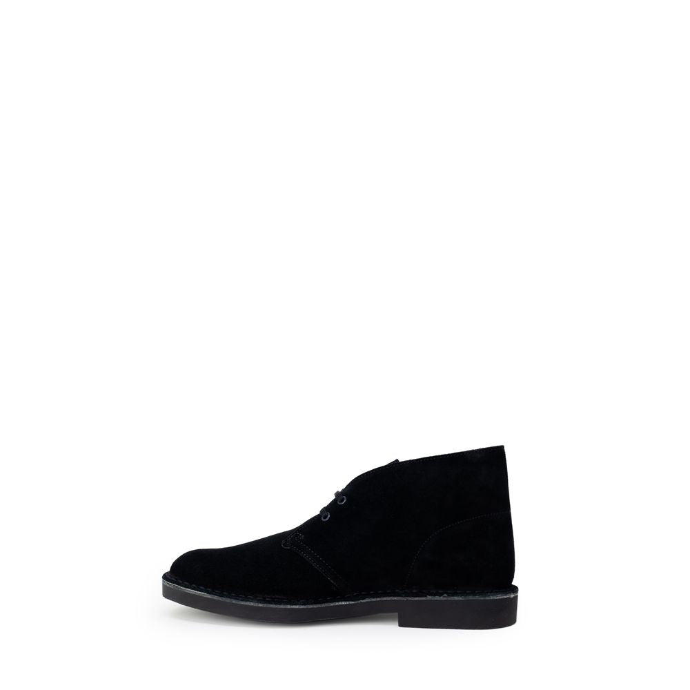 Clarks Black Leather Lace-Up Boots - Luxe Nova
