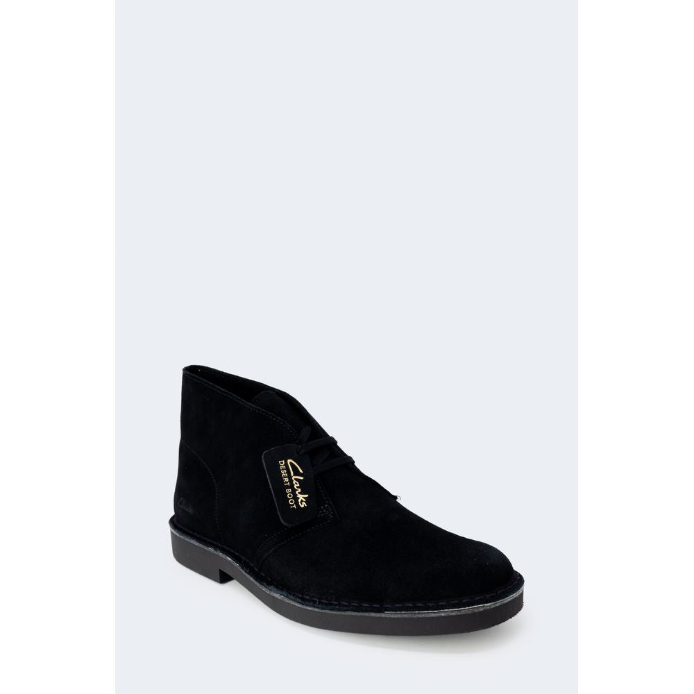 Clarks Black Leather Lace-Up Boots - Luxe Nova