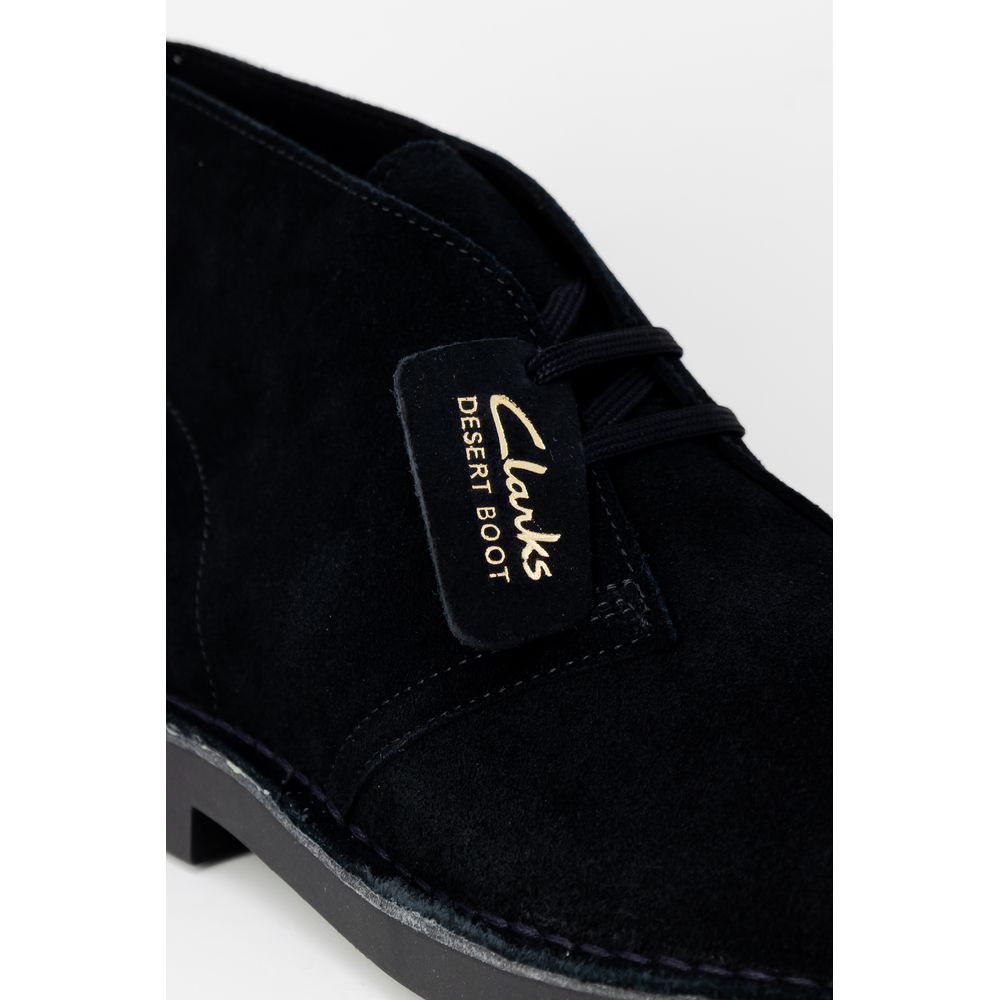 Clarks Black Leather Lace-Up Boots - Luxe Nova