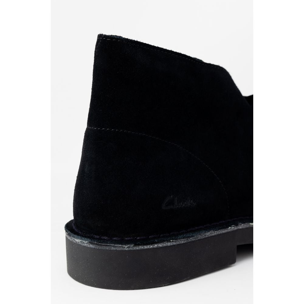 Clarks Black Leather Lace-Up Boots - Luxe Nova