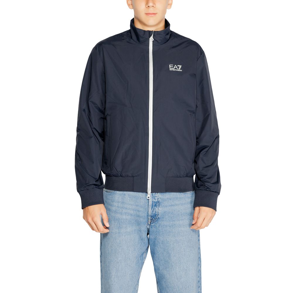 EA7 Emporio Armani Blue Polyamide Jackets And Coat - Luxe Nova