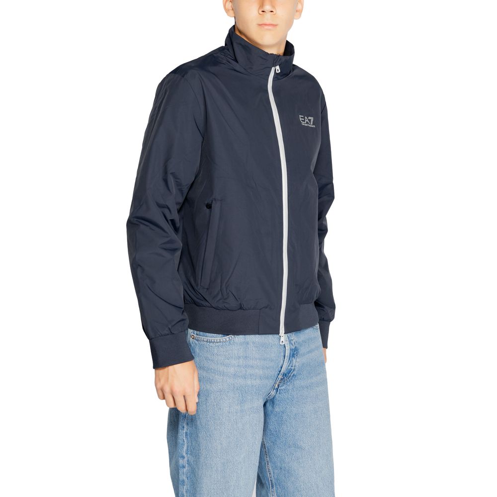 EA7 Emporio Armani Blue Polyamide Jackets And Coat - Luxe Nova