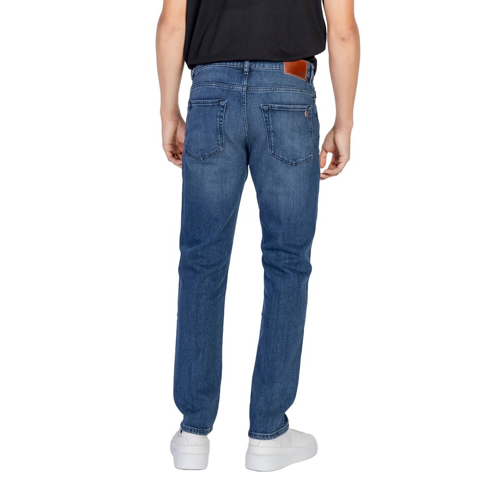 Hugo Boss Blue Cotton Relaxed Fit Jeans - Luxe Nova